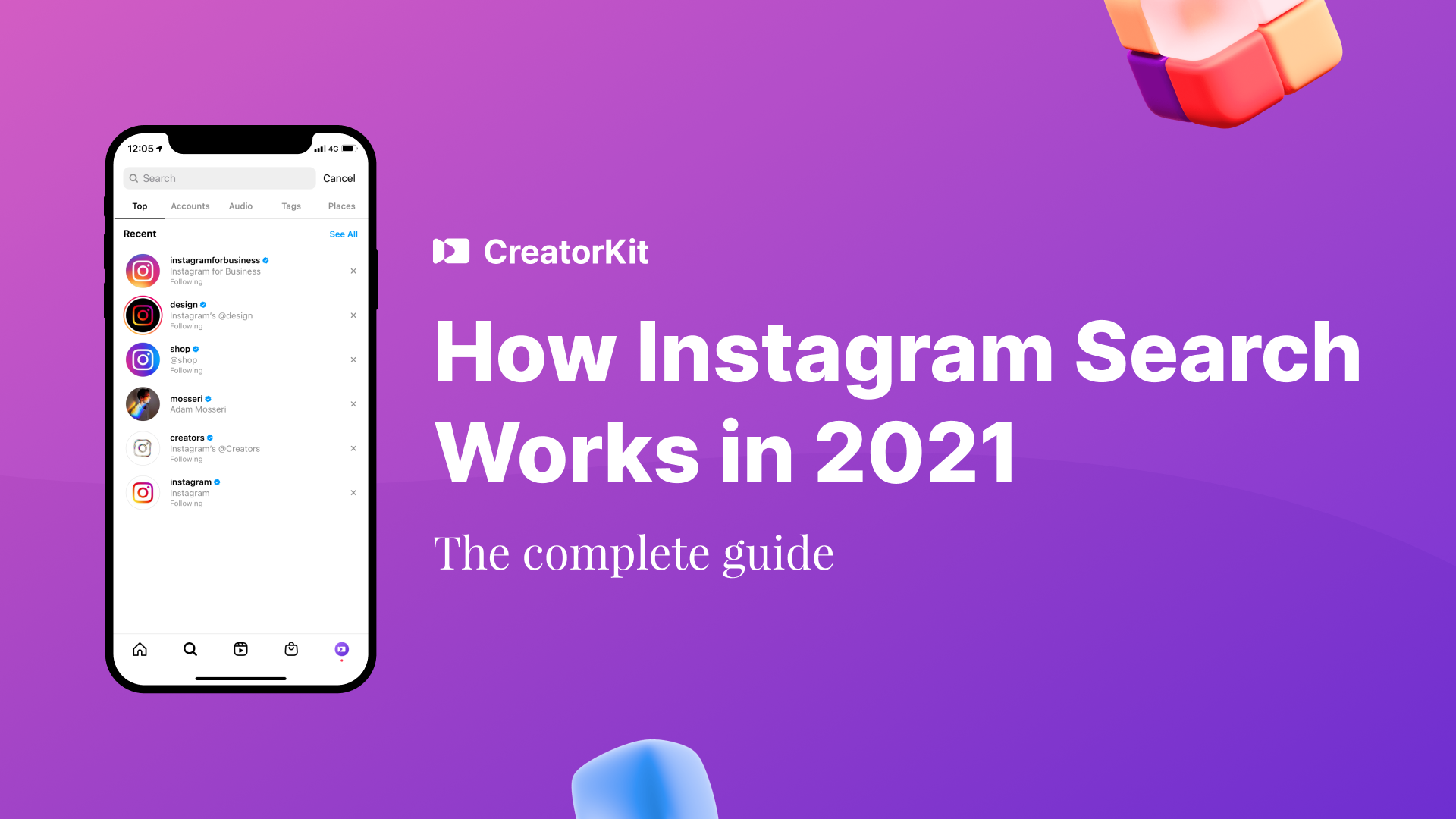 How instagram search works 